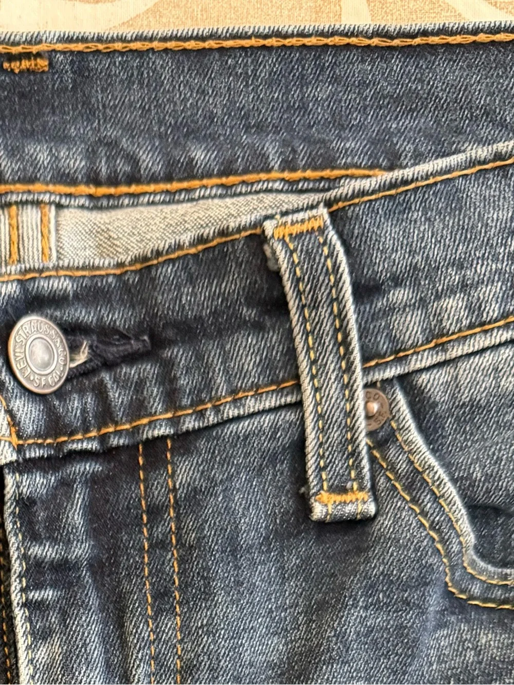 Levi's Men's Slim Straight Blue Denim Jeans